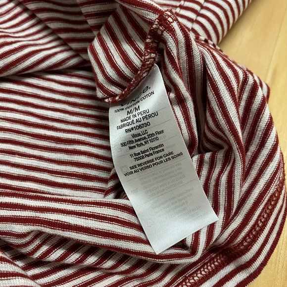 Vince Men's Stripe Slub Cotton Polo Shirt - New - Picture 4 of 5